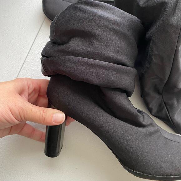 Robert Clergerie Paris Sz 5/6? Sock Boots Black Leather Made in France Designer - Picture 9 of 16